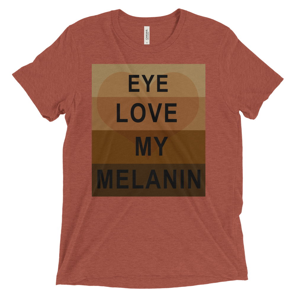 GW Tri-blend T-Shirt (EYE LOVE MELANIN) image 2