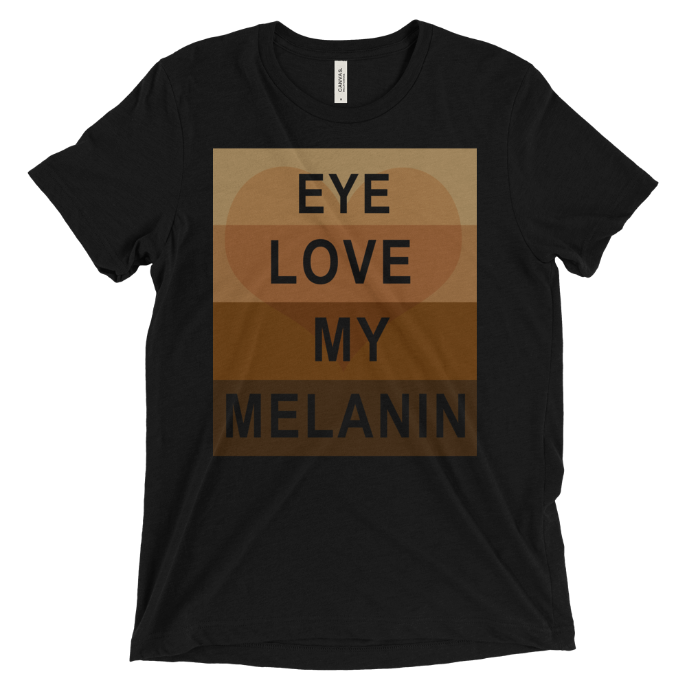 GW Tri-blend T-Shirt (EYE LOVE MELANIN) image 3