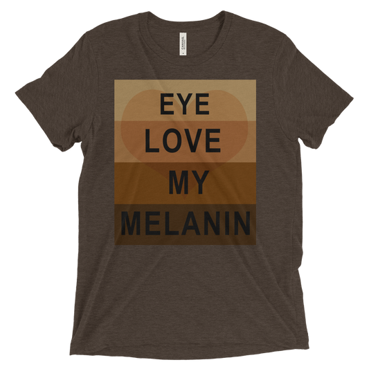 GW Tri-blend T-Shirt (EYE LOVE MELANIN) image 0